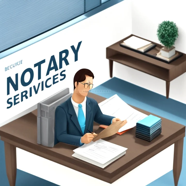 Especialista notariales trabajando en documentos